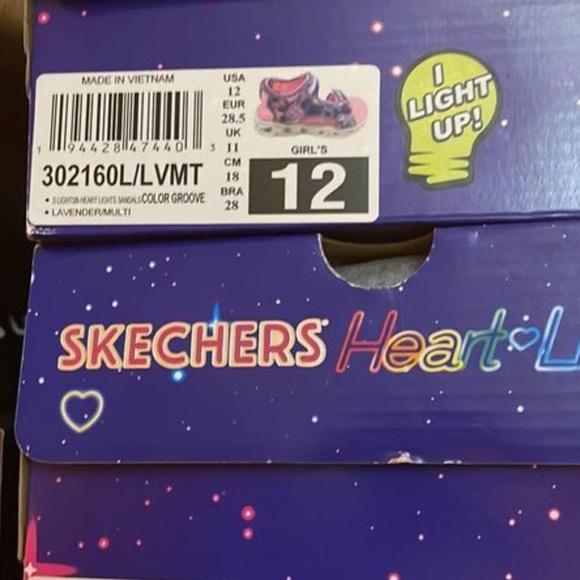 BRAND NEW youth girl skechers color groove light up sandals size 3Y (lights up) - Picture 9 of 9